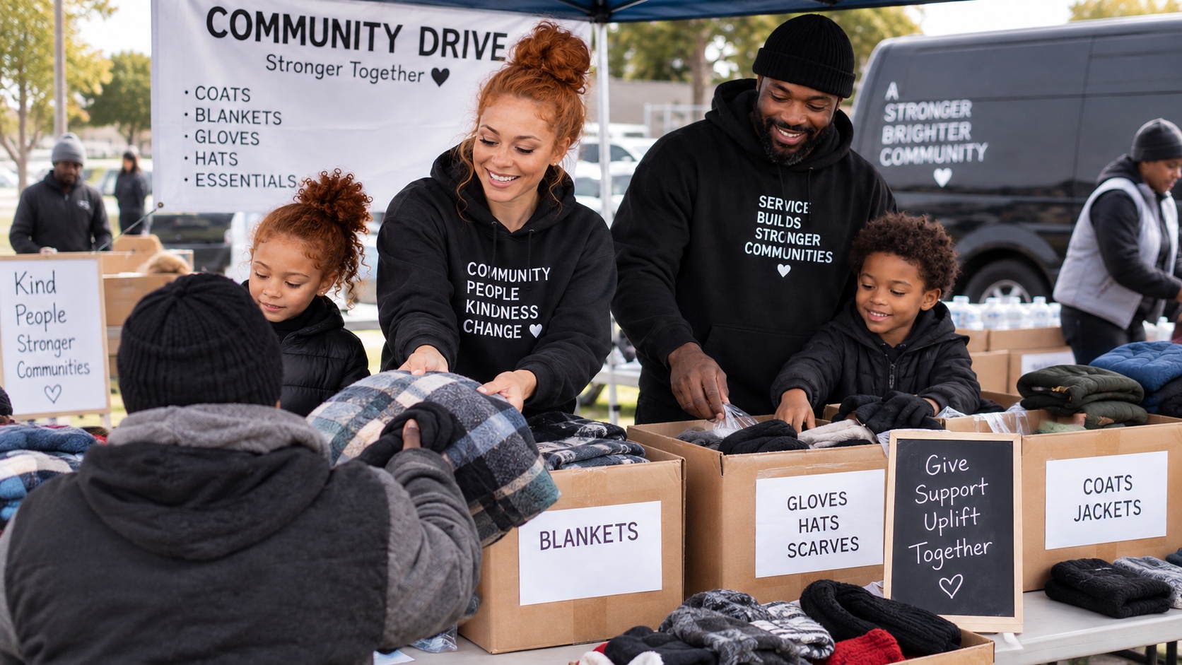 Food and supplies for the Fall Community Care Drive